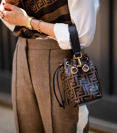 fendi logo bucket bag|Fendi bucket bag outfit.